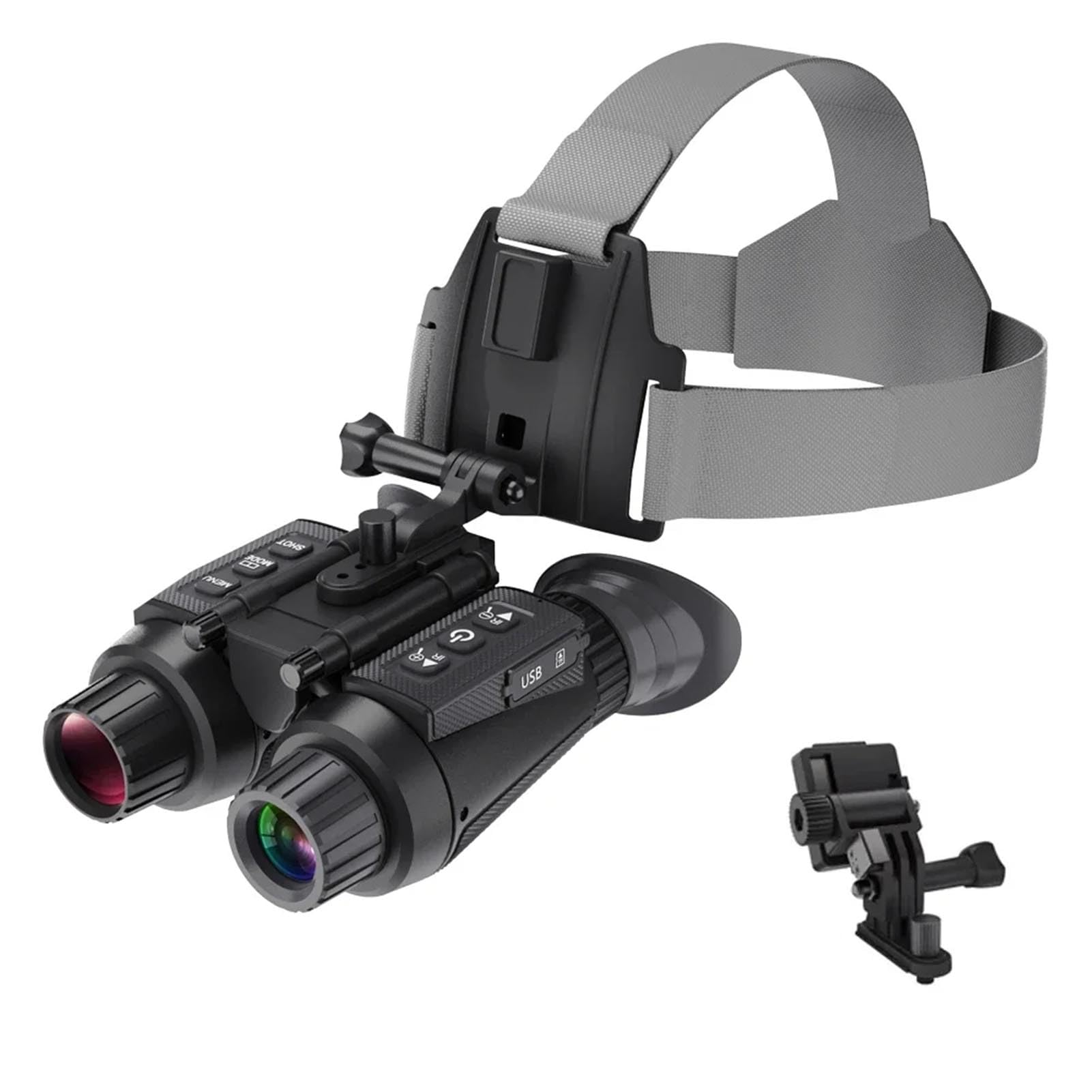 Rsbfer Light Night Vision Goggles Binoculars, Head Mount Infrared Night Vision Scope 8X Digital Zoom, For Hunting, Camping, Surveillance
