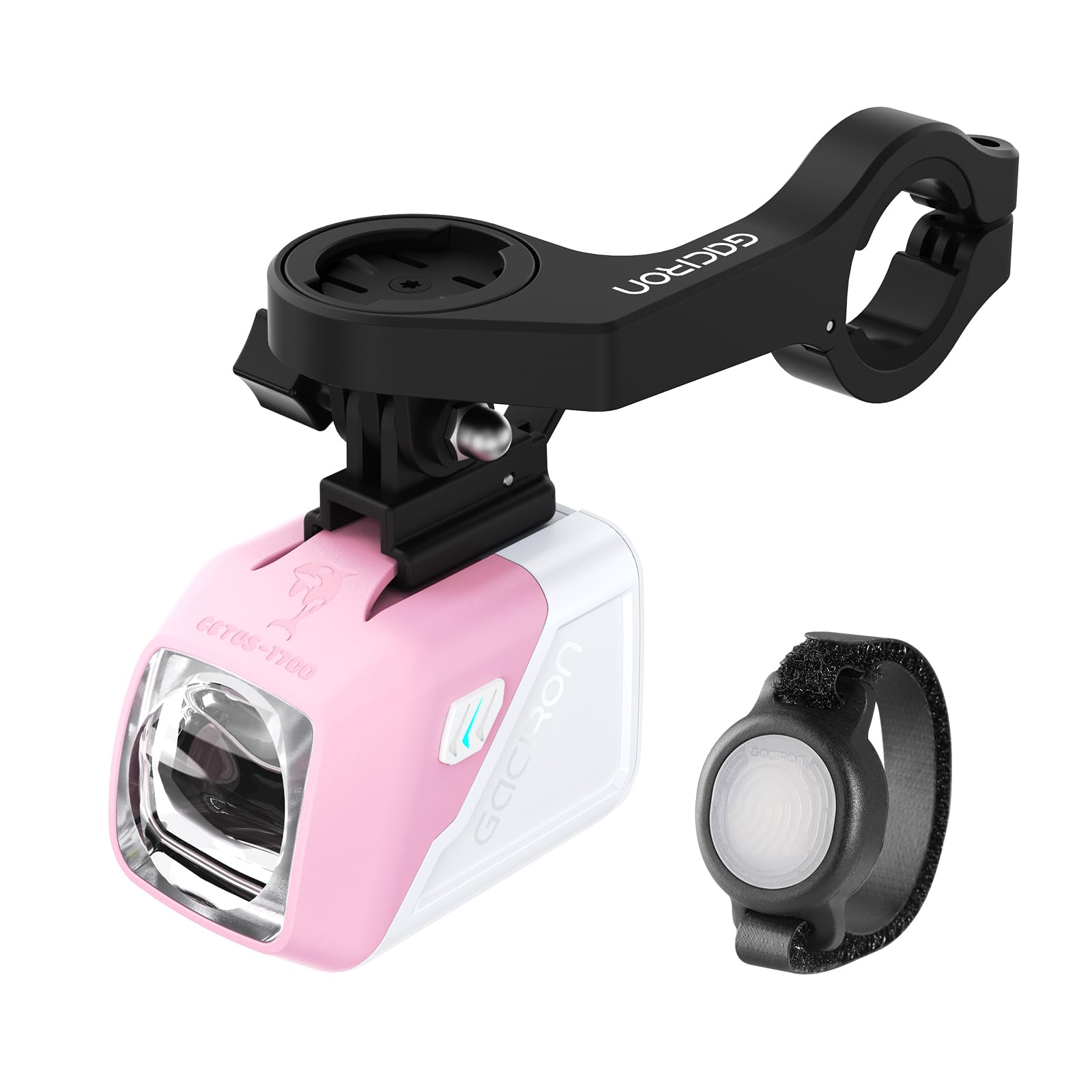 Gacirón Luz bicicleta delantera CETUS-1700,Diseño óptico con Haz Alto y Haz bajo,Luz bicicleta de aluminio aerodinámico y control remoto inalámbrico,Faro de bicicleta de 4200 mAh con 6 modos de brillo