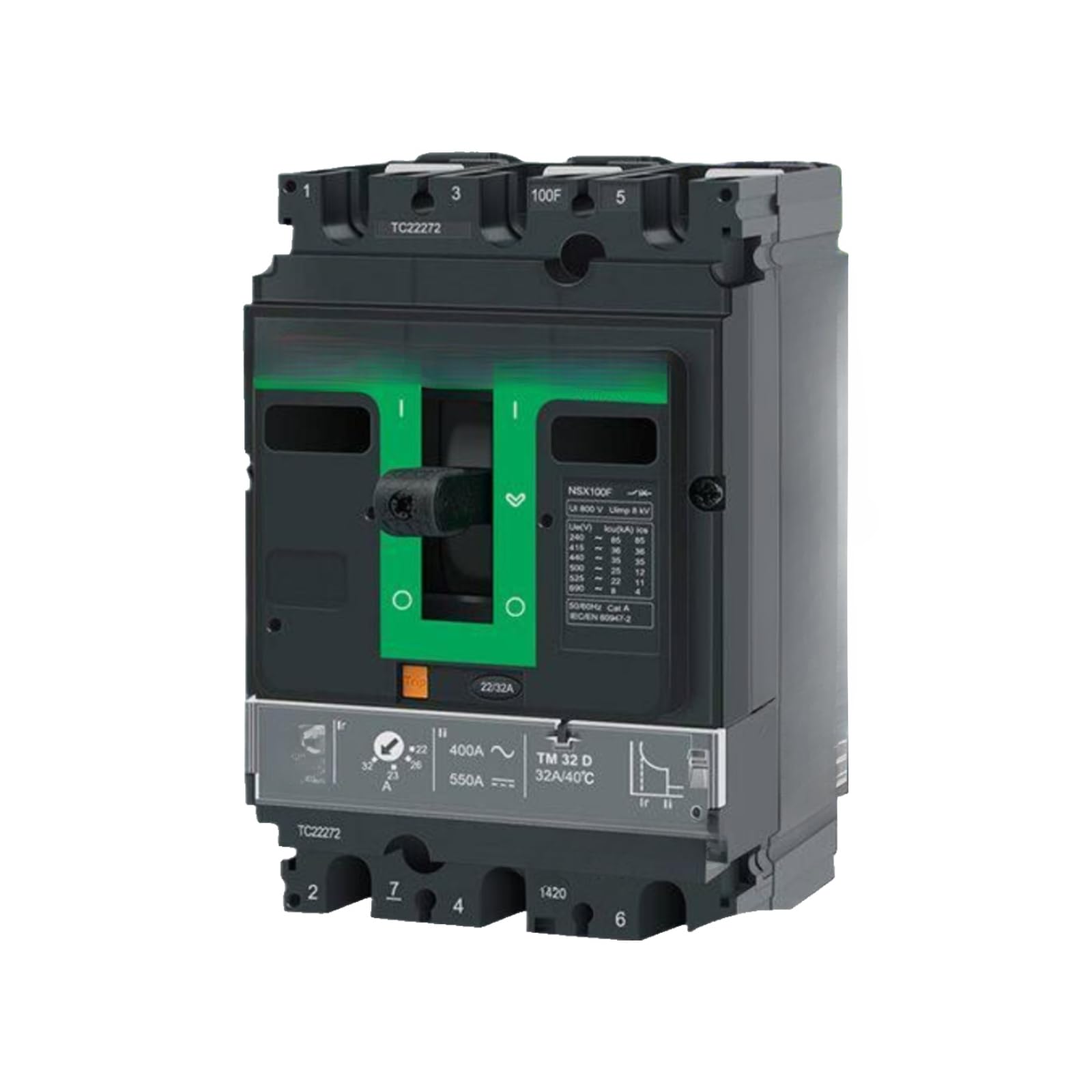 Disjoncteur 3P 400A triphasé protection industrielle calibre 250A - 2