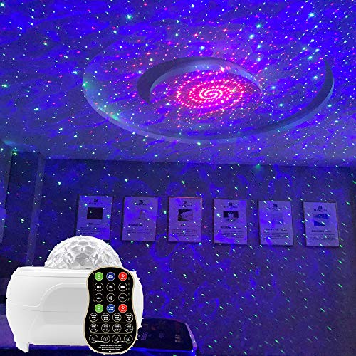 Galaxy Star Projector Nebula LED Starry Night Light with Bluetooth Music Speaker for for Bedroom Kids, Adults
