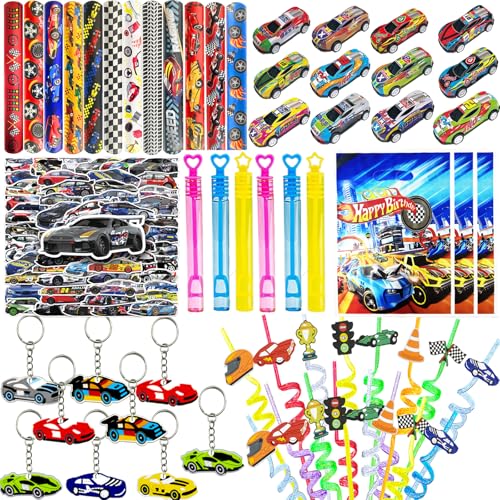 CZWXOXO 122 Pcs Race Car Party Favors Cars Birthday Party