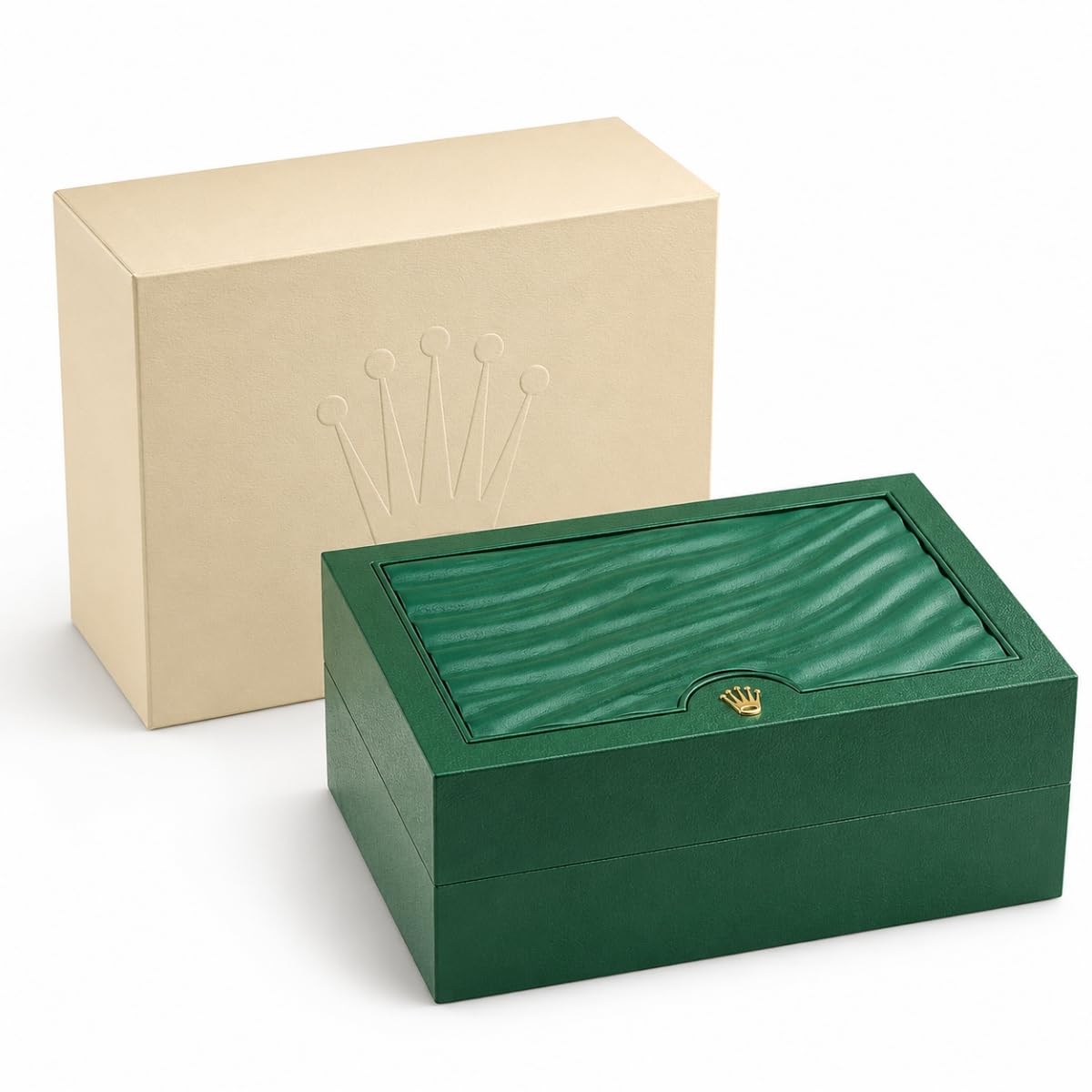 Scatola Orologio in Pelle Custodia da Viaggio Singola con Supporto Imbottito con Interno Imbottito per Rolex Explorer & Explorer II