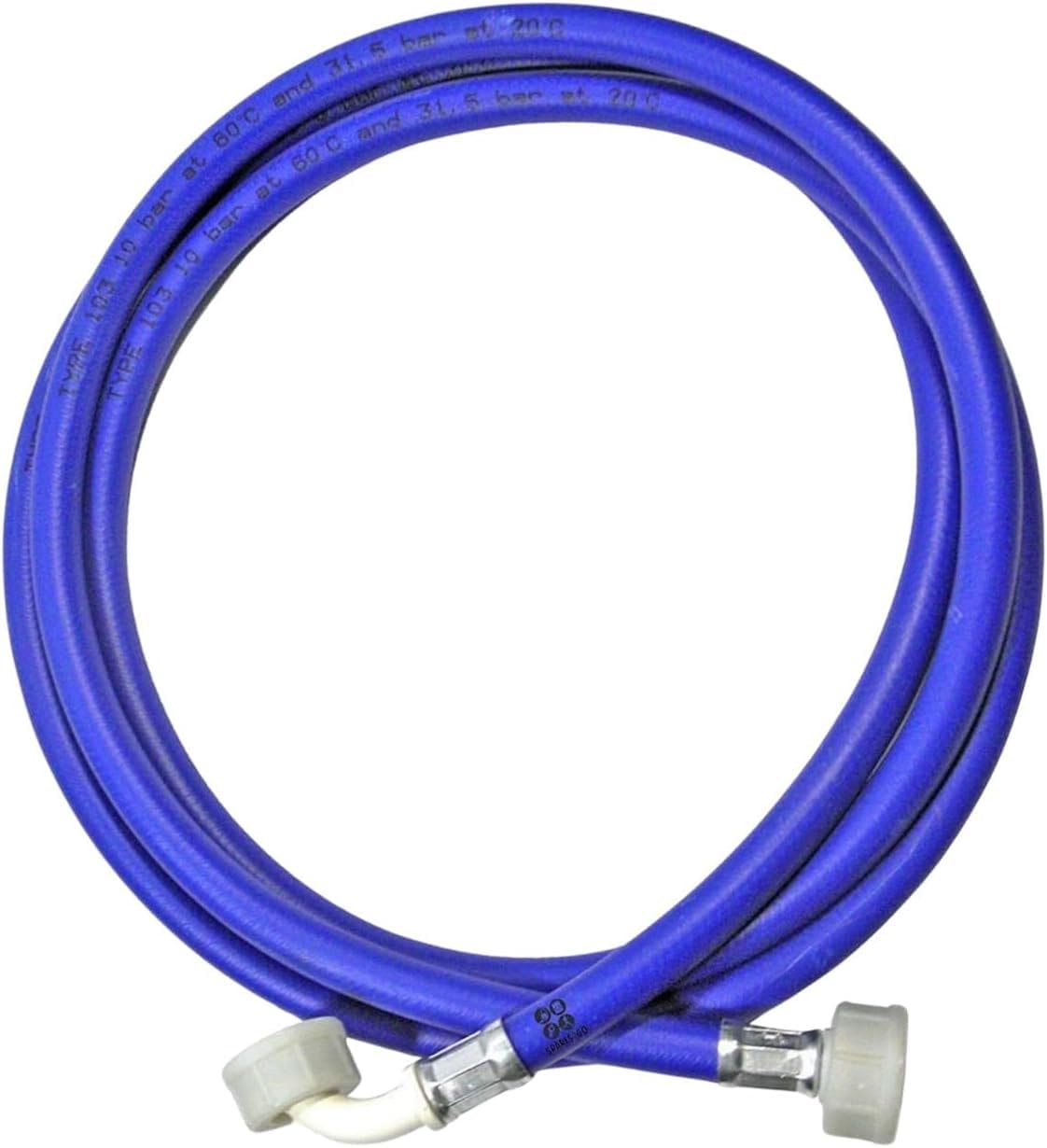 Universal 1.5m Blue Washing Machine Cold Water Fill Inlet Pipe Feed Hose | Flexible and Durable Washing Machine Pipe, Dishwasher Inlet Hose, Extra Long Washing Machine Hose for All Models.