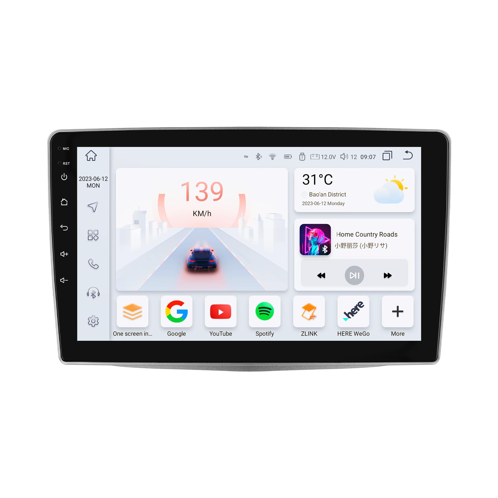 Autoradio Android 13 9" per Alfa Romeo MiTO 955 2008-2016 con Carplay Wireless Android Auto 8-Core 4G+32G Display QLED WiFi Navigazione Bluetooth 5.0