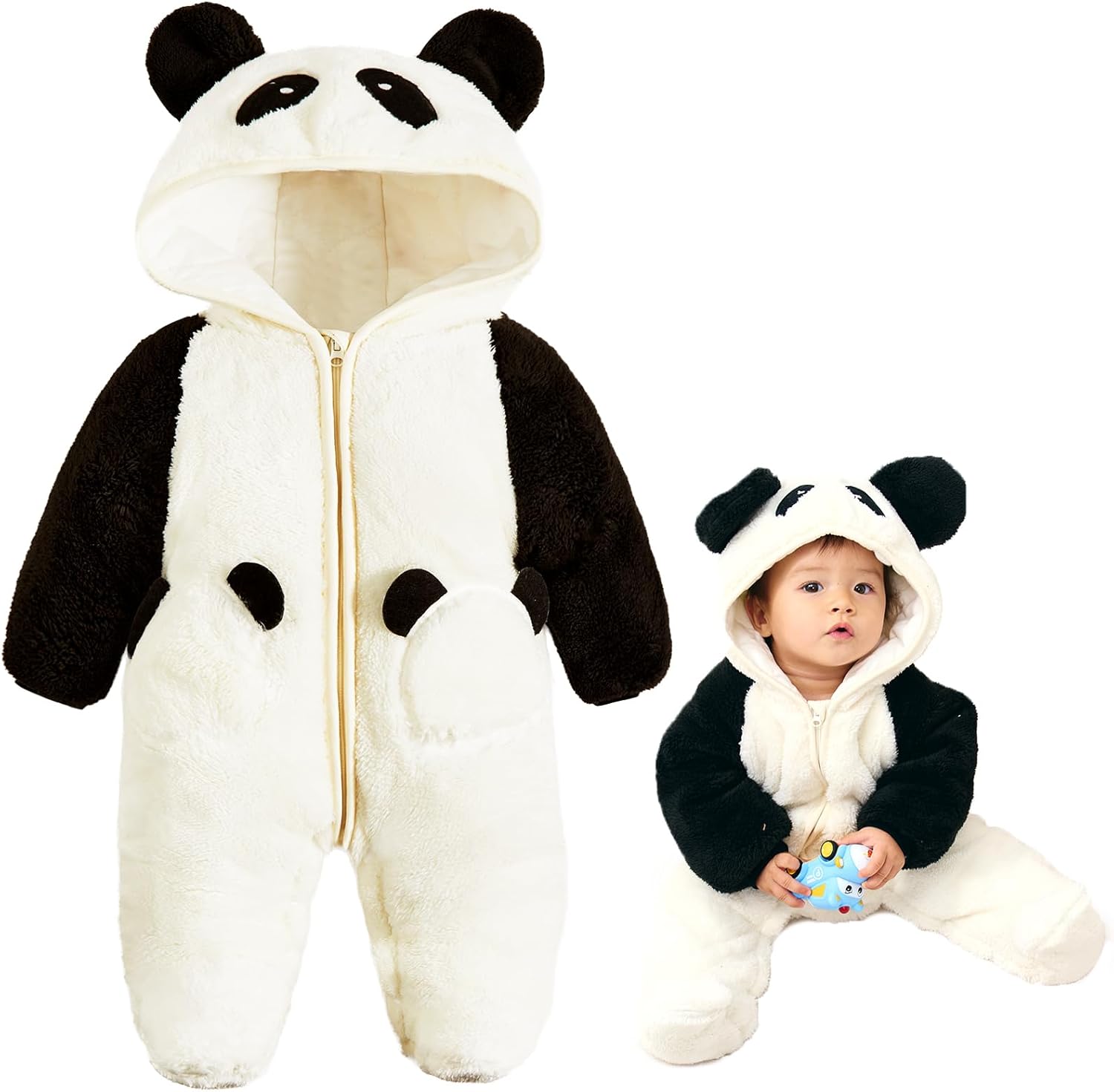 JiAmy Baby Snowsuit Newborn Girl Boy Fleece Outfits Baby Animals Hooded Winter Romper Jumpsuit Clothes JiAmy Baby Snowsuit Newborn Girl Boy Fleece Outfits Baby Animals Hooded Winter Romper Jumpsuit Clothes