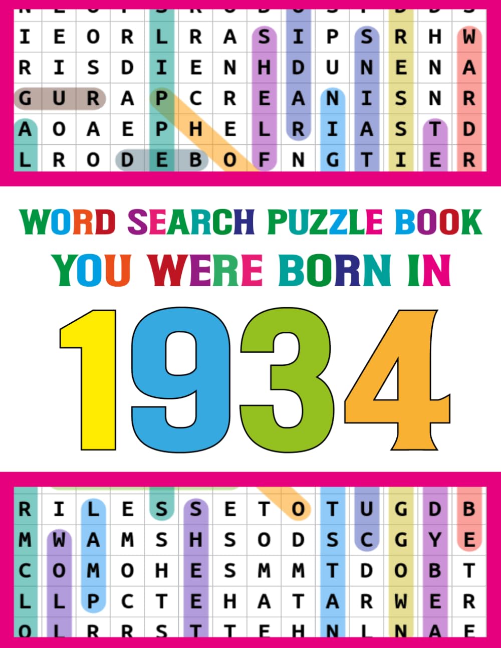 Word Search Puzzle Book: You Were Born In 1934: Brain Training Word Search Puzzle Book – Large Print for Seniors