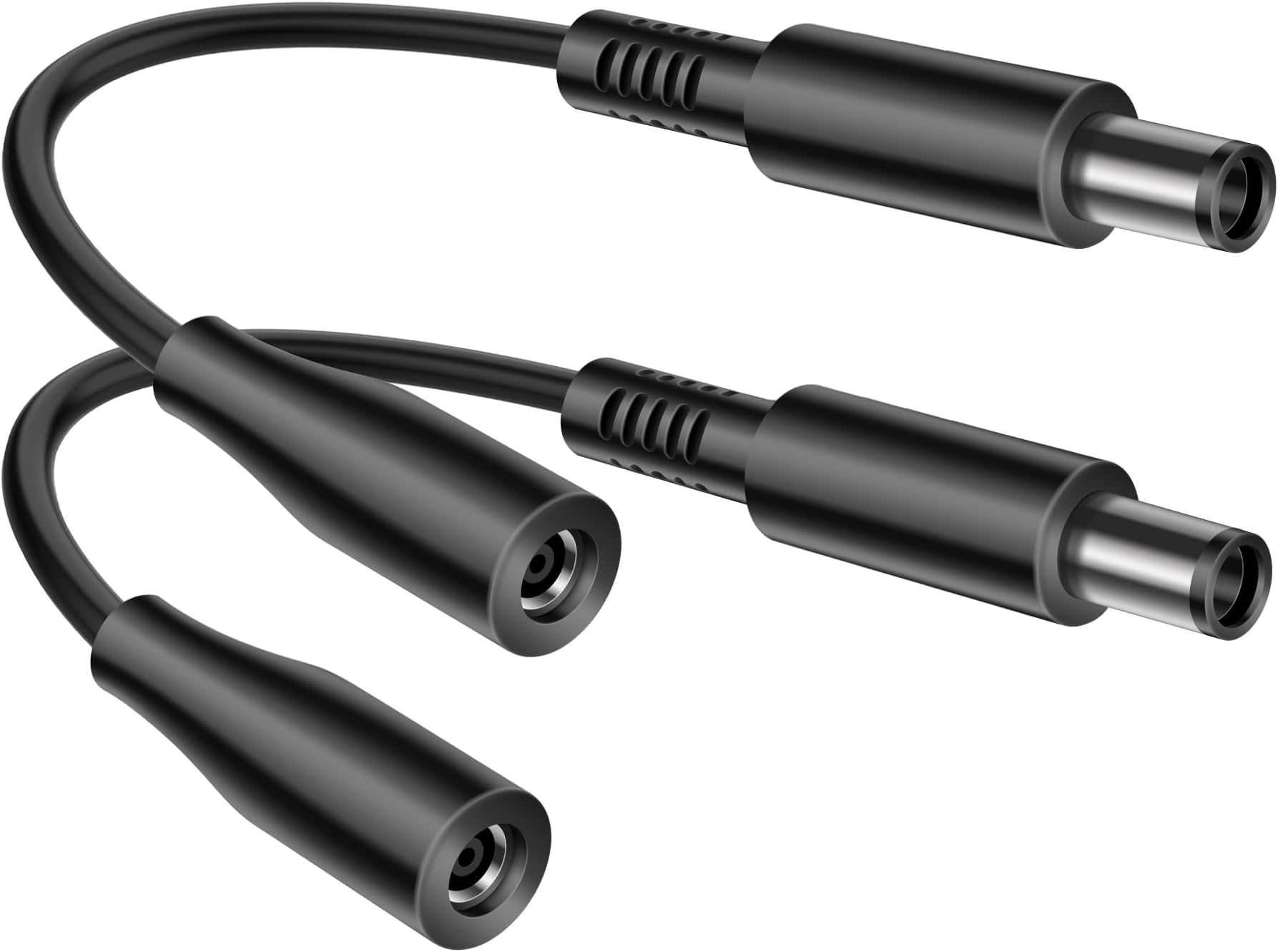 YAODHAOD DC 7.4mm x 5.0mm Adapter Converter Cable Compatible with Dell HP Laptops DC 4.5x3.0mm Female to 7.4x5.0mm Male Dedicated Converter Power Cord （2PCS）