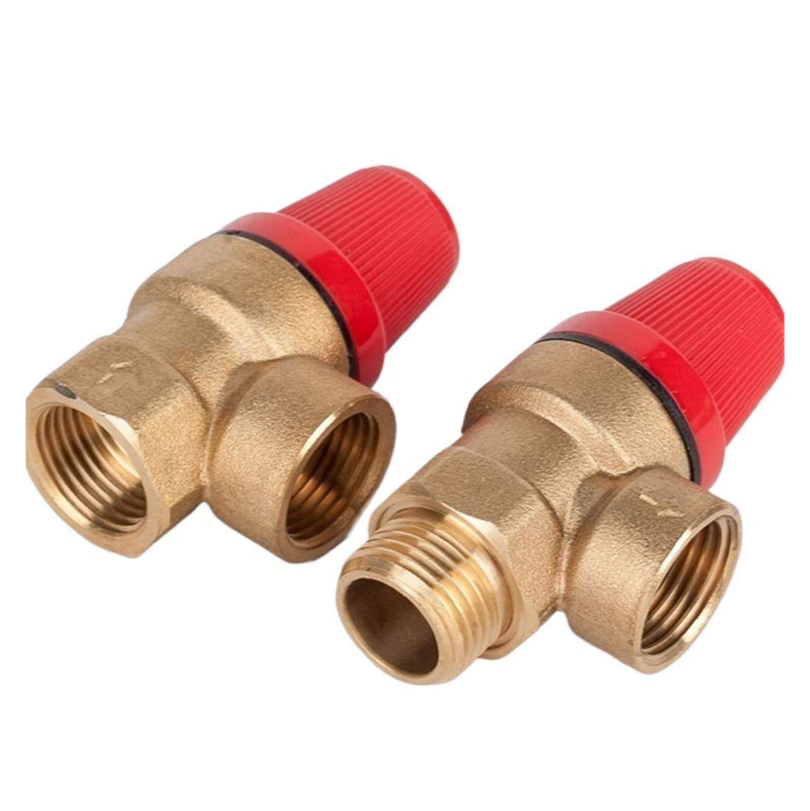 1 valvola di sicurezza in ottone, interruttore di scarico, 1/2 pollice DN15 for scaldabagno solare, filo interno ed esterno, valvola di sicurezza in ottone, 1/2"(FEMALE FEMALE_8BAR)