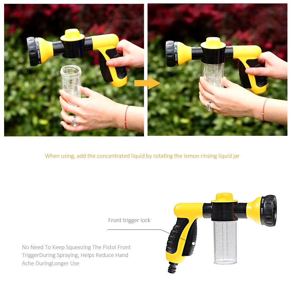 Pistola de agua de alta presión portátil multifunción para limpiar el jardín