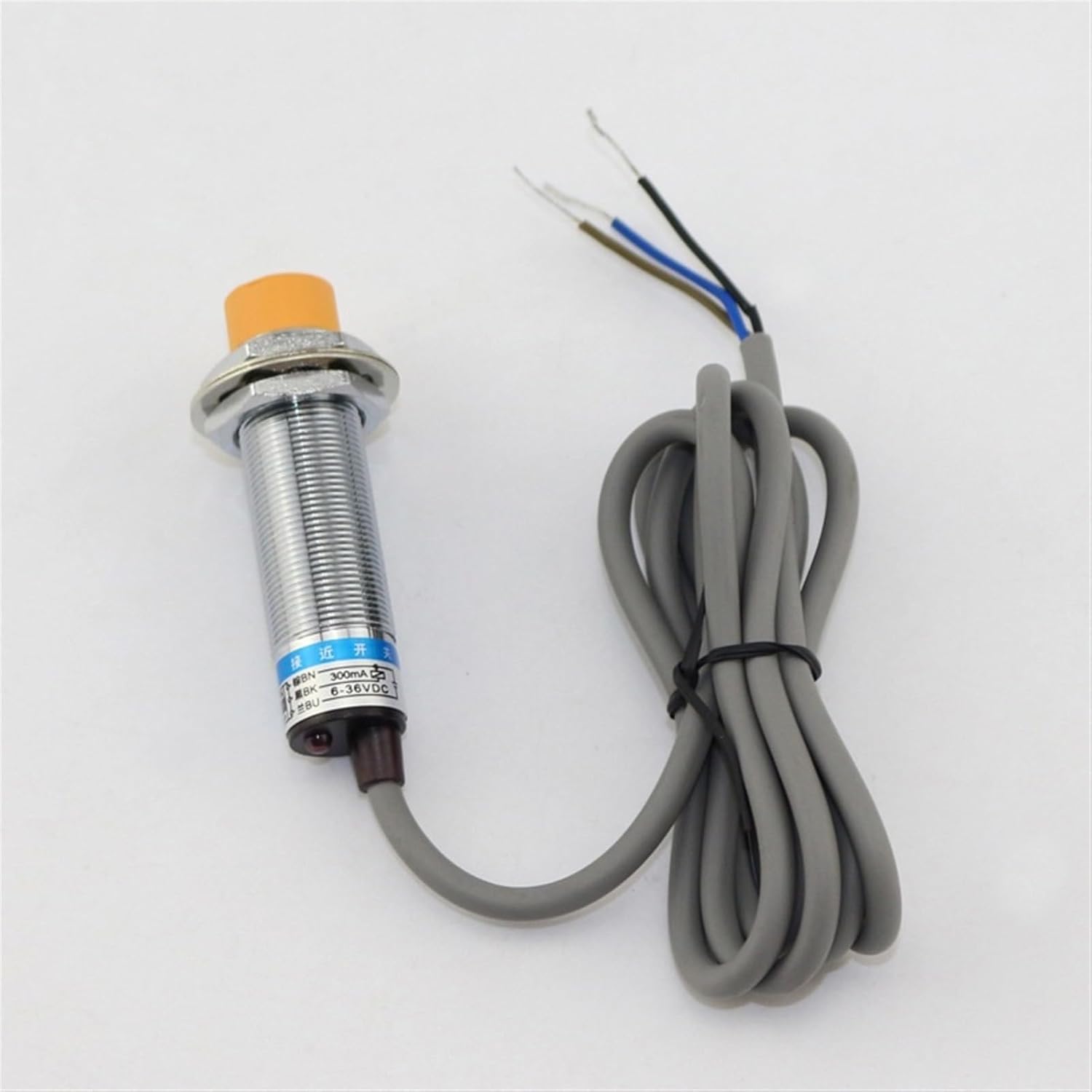 Normally Open 36V Metal Induction Near Switch Sensor M18 Direct Second Line Inductance Type LJ18A3-8-Z/EX 8MM 1Pcs