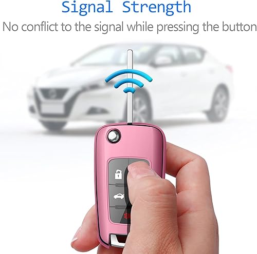 Miniatura 6 de Tukellen Funda para Llavero de Chevrolet TPU Suave Premium Protección Completa Carcasa Compatible con Chevy Camaro Cruze Impala Equinox Volt Spark