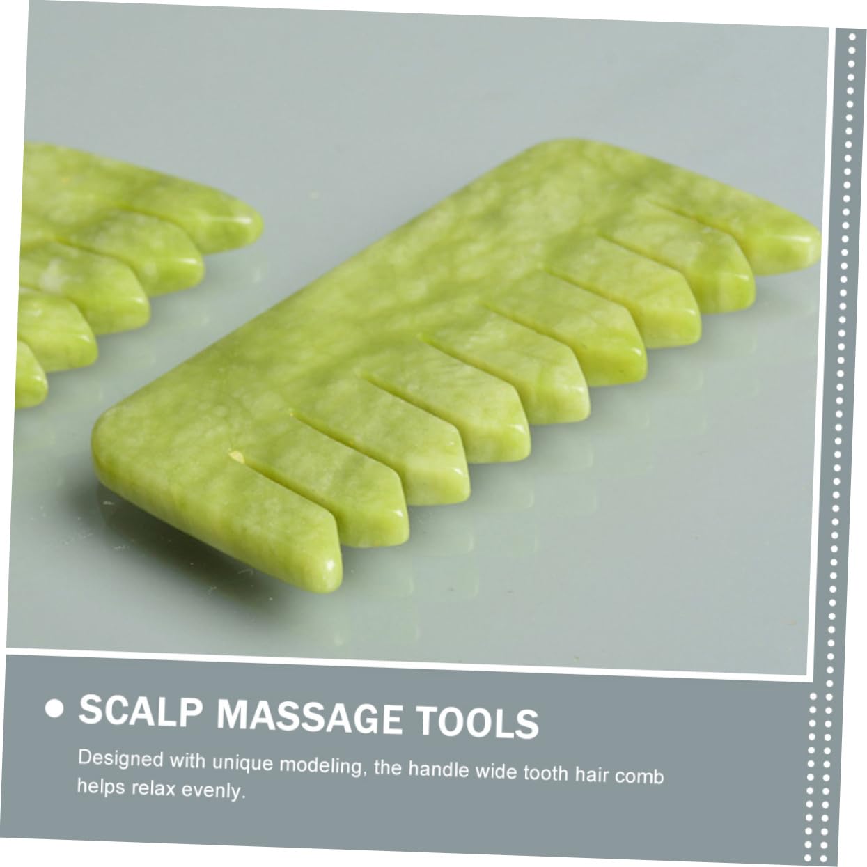 PACKOVE 2 Set Pettine Massaggiante Naturale Per Del Capelluto Strumenti Portatili Per Stimolare La Circolazione E Alleviare Anticaduta Dei Verde 2 Pezzi * 2