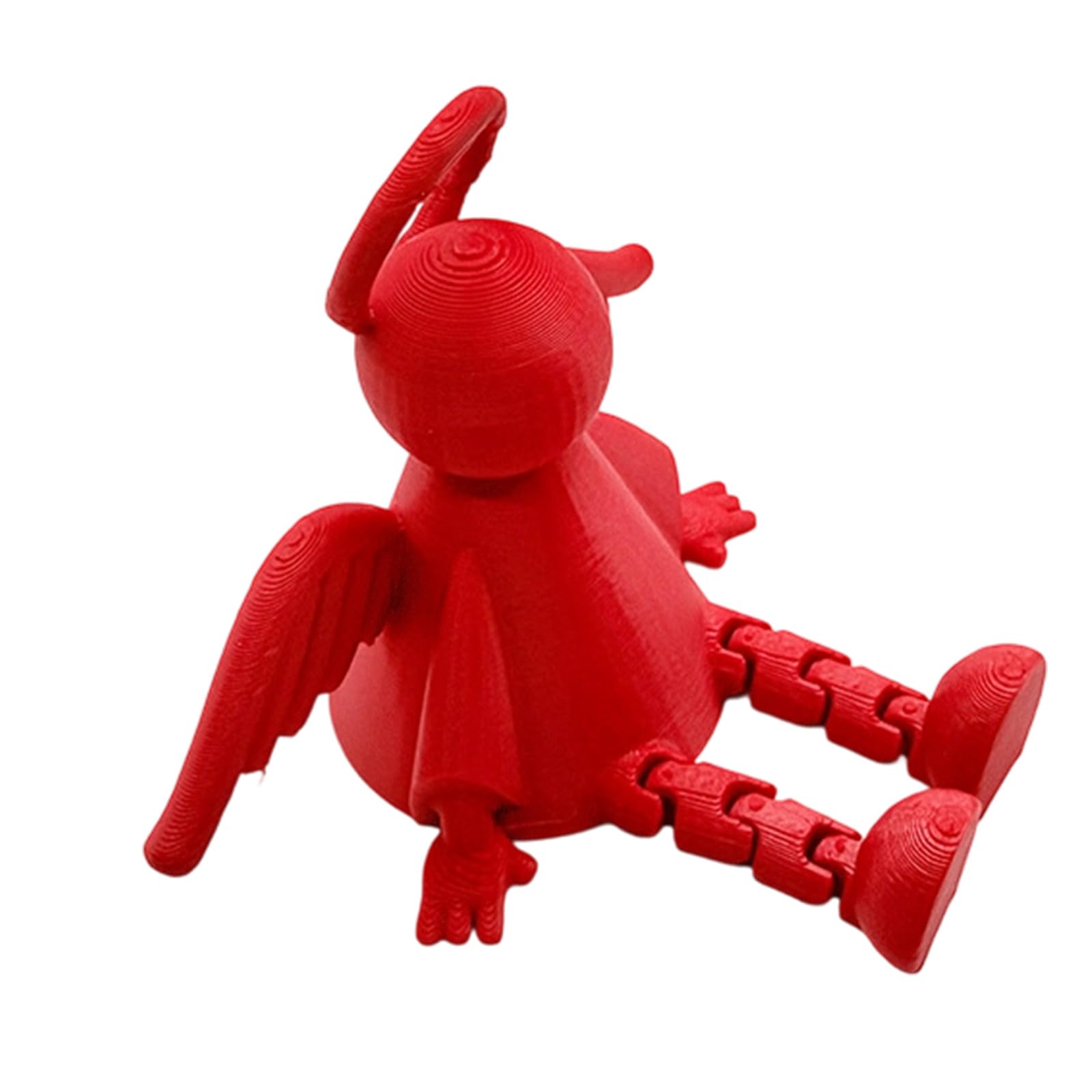 PANFHGFG Poseable Figurine Articulated Joints Sitting Pose Ornament for Desk Home Decor Movable Joint Desktop Angelic Decors