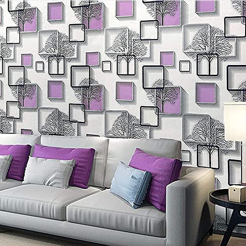 Image of SARVATRAY Self-Adhesive Wallpaper, Oil Proof Heat Resistant Wall Stickers for Kitchen, Vinyl Sheet, 1.5 X 9.5 SQ FT (3 M Rectangle Purple WS)