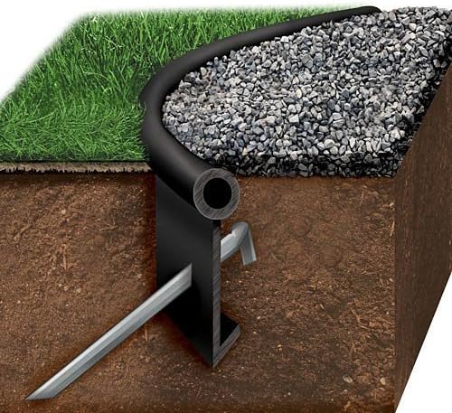 Black Jack Poly Lawn Edging Kit - Black