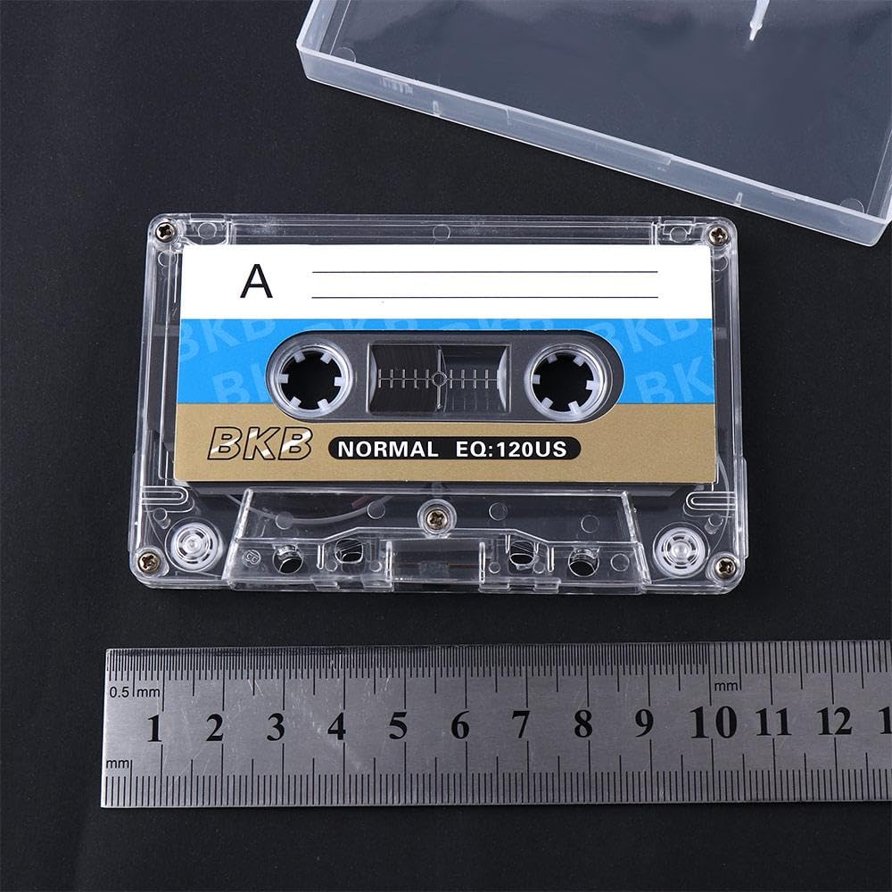 Cassette vierge magnétique 60 minutes (1 pièce, blanc)