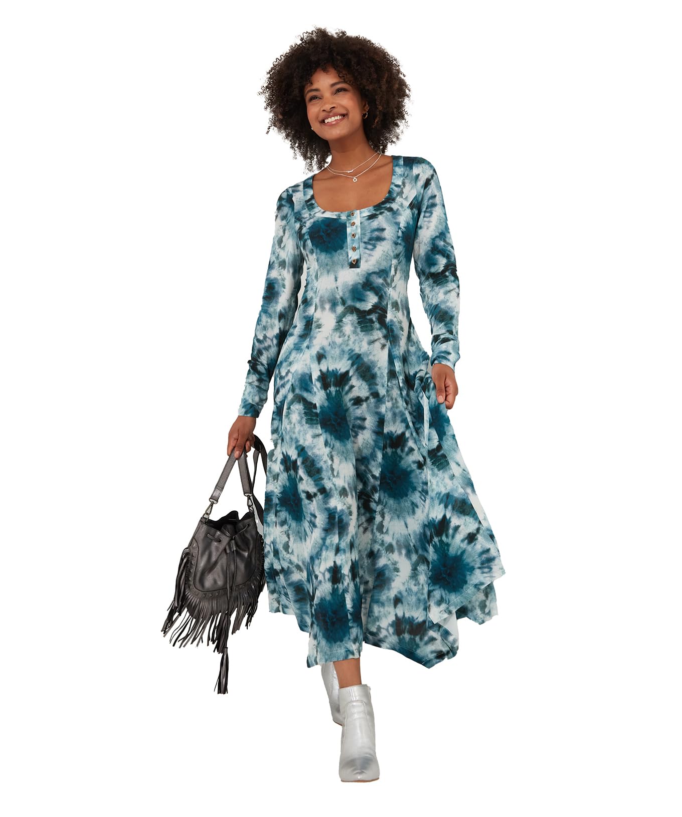 empire waist boho maxi dress Girls Boho Tie-Dye Sleeveless Maxi Dress