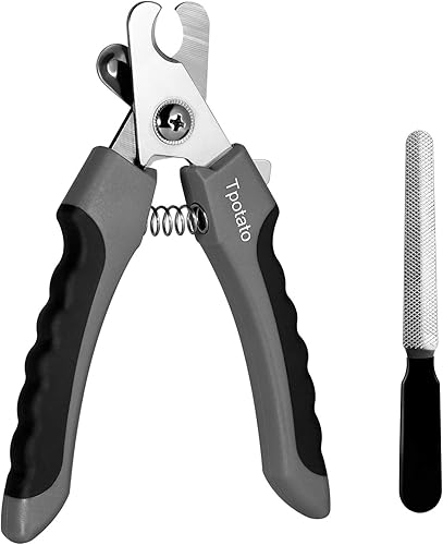 Tpotato Cortaúñas para perro, cortaúñas para perro, de raza grande con sensor rápido, cortaúñas profesional para gatos Safari con protección de