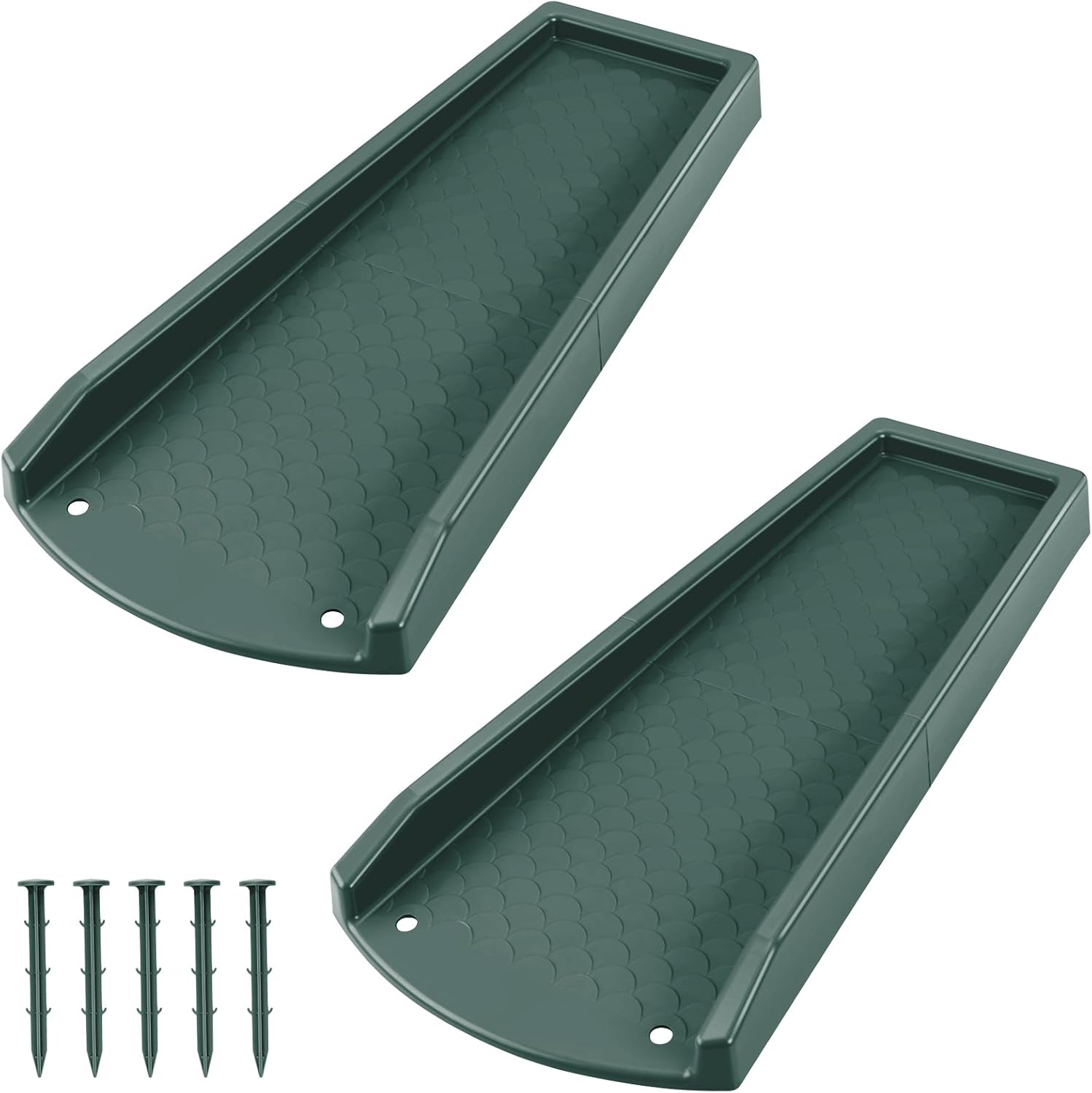Ogutter Splash Blocks for Gutters Downspouts, 24" Downspout Extensions for Rain
