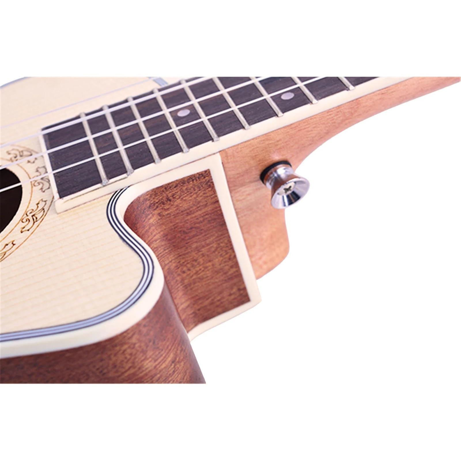 Strumento A Corda Per Chitarra Ukulele In Legno Massiccio Naturale Opaco Da 24 Pollici Ukulele Kit
