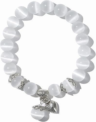 MEHUK Pulsera de Piedras Preciosas Elástica Natural, Pulseras de Cuentas de Piedra Curativa para Mujeres y Hombres Regalos (Unisex)