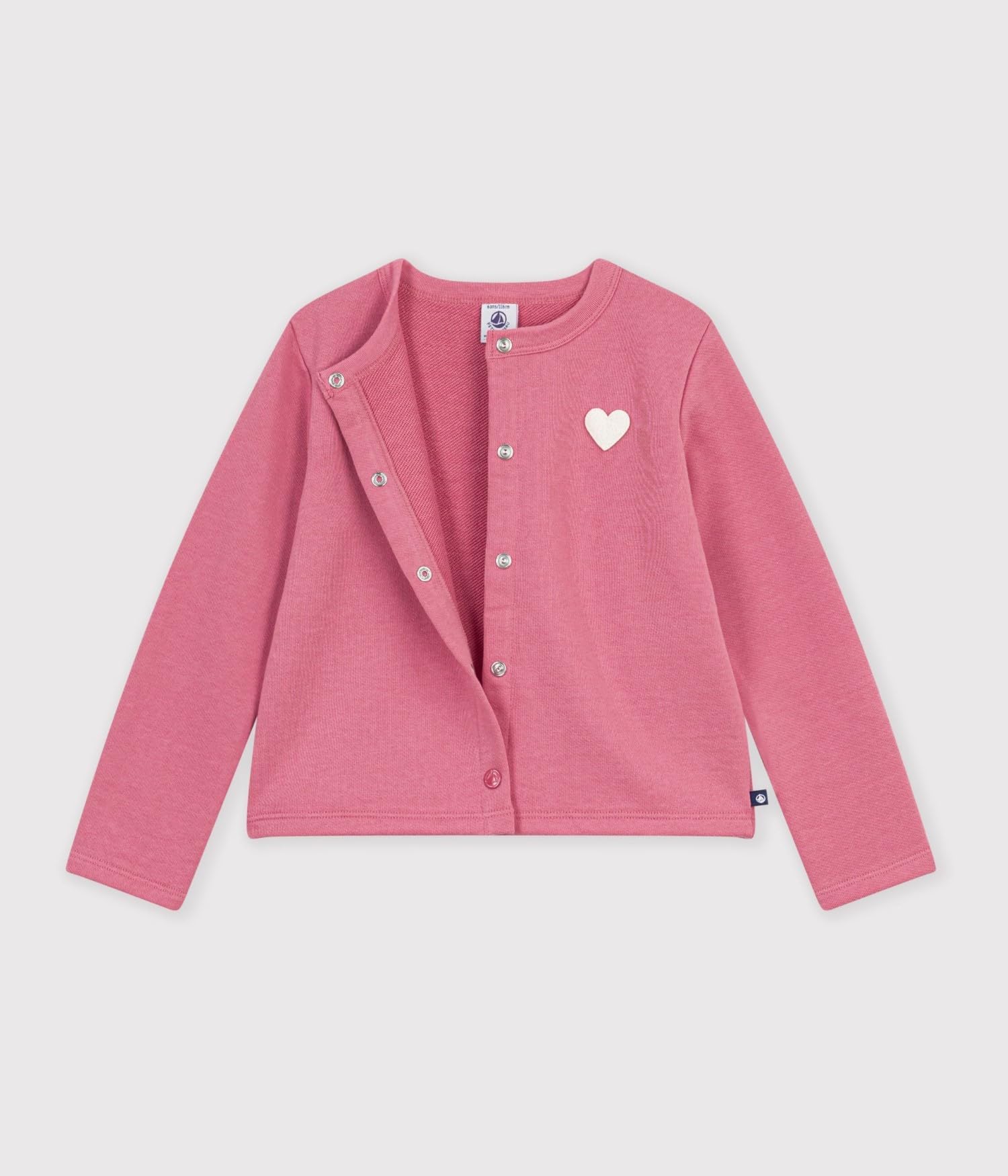 Petit Bateau Unisex Baby Pe Bateau Cardigan Enfant En Coton Uni, 3 Ans, Rose Apparel