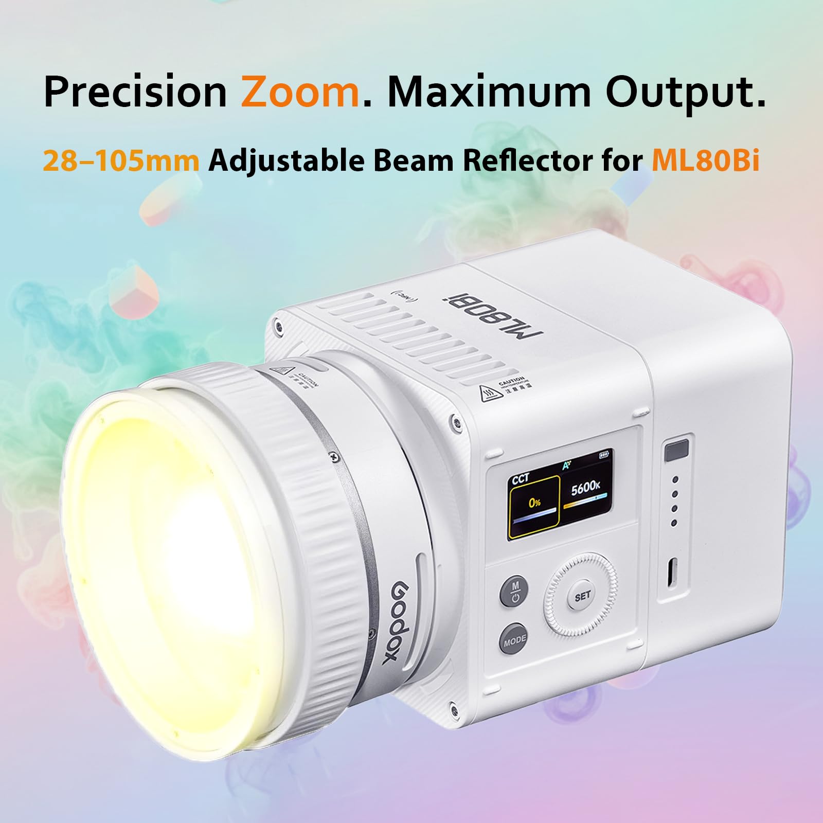 Godox ML-Z - Reflectores de lente para proyectores de vídeo LED con montura Godox modificador de haz enfocado compatible con ML100Bi ML100R ML80Bi ML150Bi ML60 ML30 y más