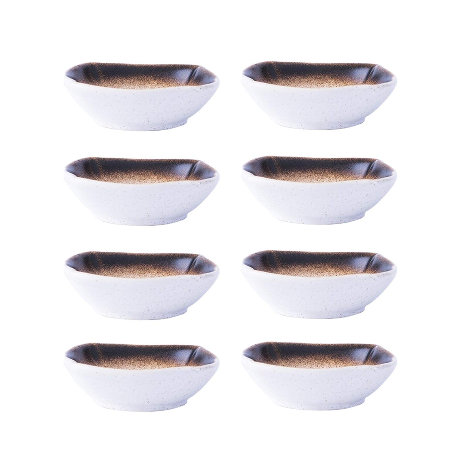 Saucenschälchen Japanischer Stil Porzellan Soja-Sauce-Teller - 8-Pack-Mehrzweck-Dip-Sauce-Bowls ideal für Tomatensauce, Soja, BBQ und EIN anderes Party-Abendessen Snackschalen (Color : C)