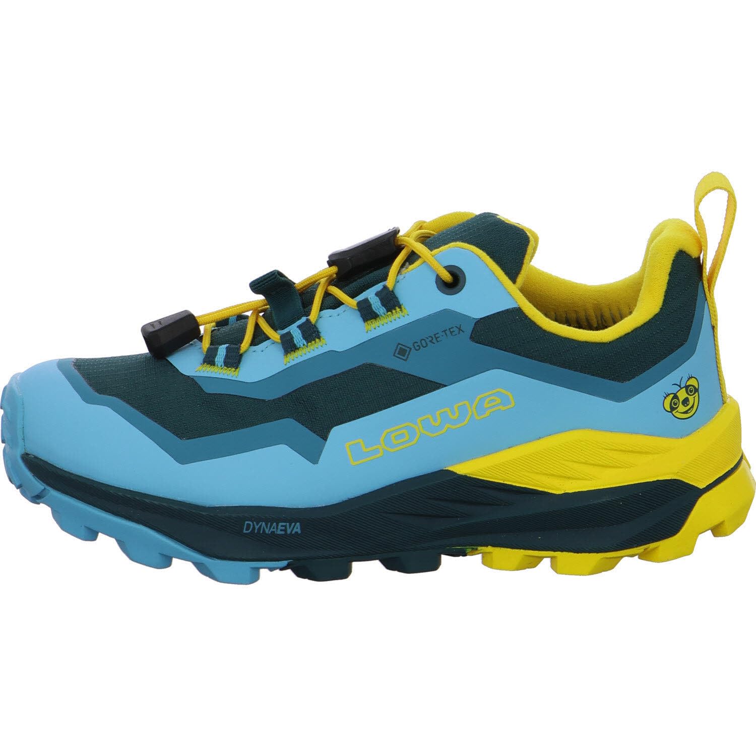 LOWA Unisex Kinderschuh zum Schlupfen Fauli GTX Lo Jr Petrol