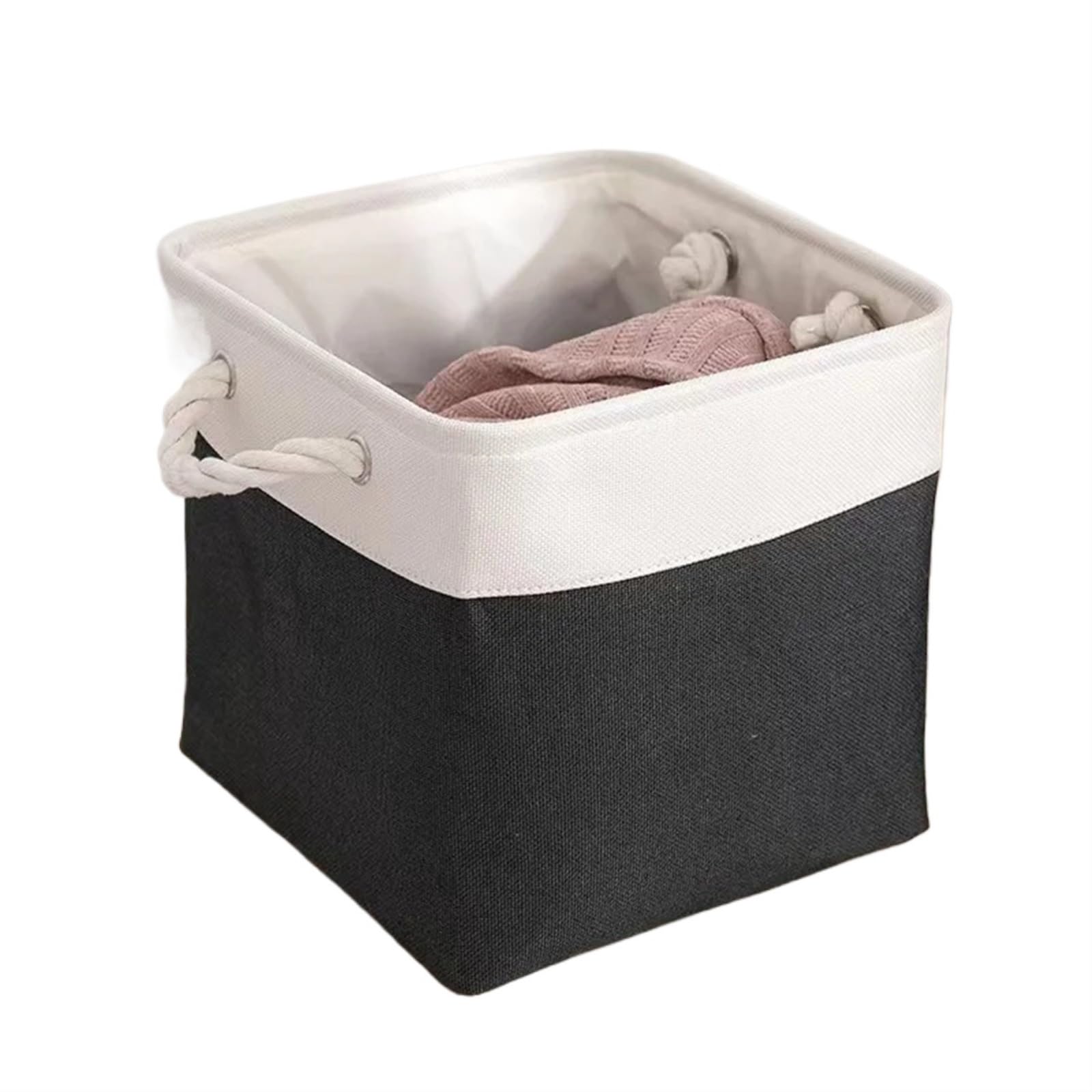 Folding Laundry Basket Household Storage Collapsible with Liner for Dorm and Family