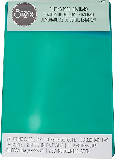Sizzix Accessory Cutting Pads, Standard, 1 Pair (Mint) - 22.5 x 15.5 x 0.7 cm