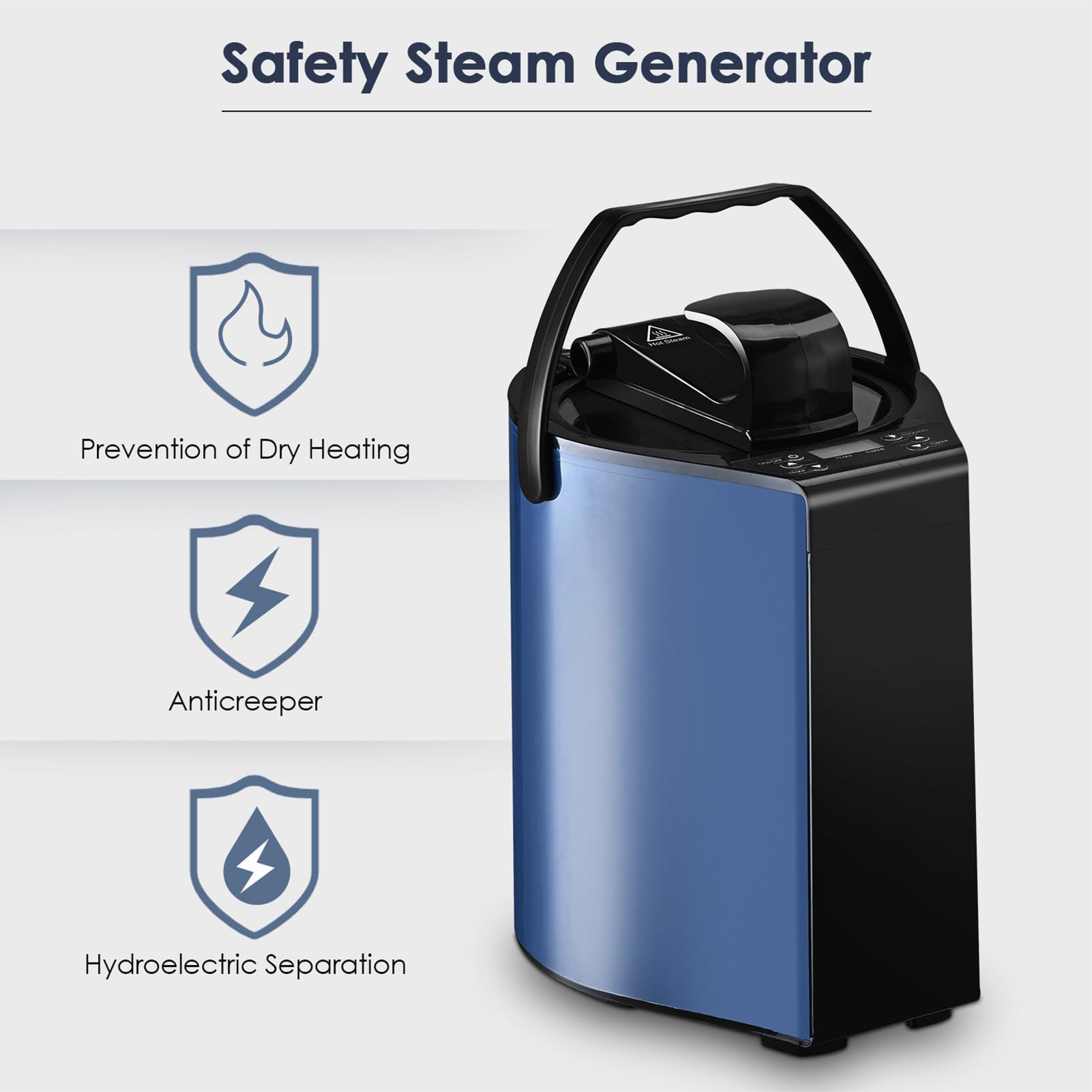 Sauna Portatile per Tutto Il Corpo, Sauna a Vapore Portatile per la casa, 3 Litri 800 W, Tenda da Sauna con Vapore, Sedia, Telecomando Incluso, Nero