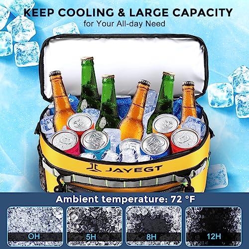 Jayegt Kayak Cooler Behind Seat,Waterproof Seat Back Cooler For Kayaks Fit With Lawn-Chair Style Seats,Kayak Accessories Kayak Cooler Bag, Perfect For Kayaking, Beach, Fishing, Picnics (Yellow) #TOP2
