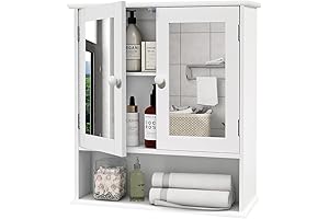TaoHFE Bathroom Mirror Storage Cabinet with Ample Storage Space