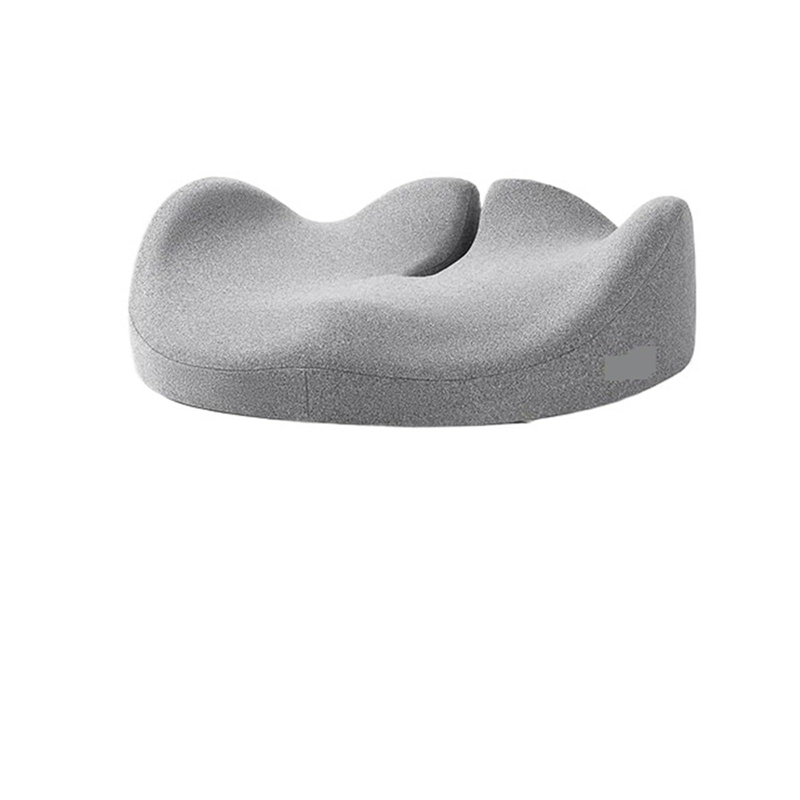 Cuscino ortopedico per sedile auto, in memory foam, per sedia da ufficio, auto, cuscino di supporto per glutei, cuscino massaggiante sui fianchi, cuscino ortopedico (grigio)