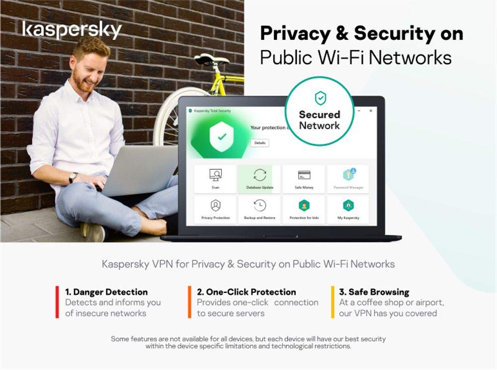 Kaspersky Total Security 2020 | 3 Geräte | 1 Jahr | Box | Installierbar in allen europäischen Sprachen|Standard|3 Geräte|1 Jahr|PC/Mac/Android/iOS|Download|Download