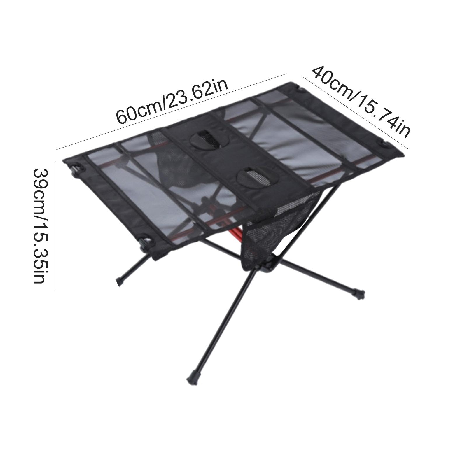 Tavolo da campeggio pieghevole, versatile e portatile, tavolo pieghevole da spiaggia, stabile e robusto, tavolino pieghevole per campeggio, picnic, pesca | Tavolo da Escursionismo Per Interno Esterno Terrazza Giardino Cortile Spiaggia Campeggio Picnic Pes