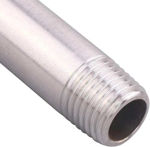 Miniatura 44 de 1/2" X 1/2" NPT Macho NPT Acero Inoxidable 304 Acoplamiento De Tubo De Acoplamiento De Acoplamiento De Tubo De Montaje 4" Longitud