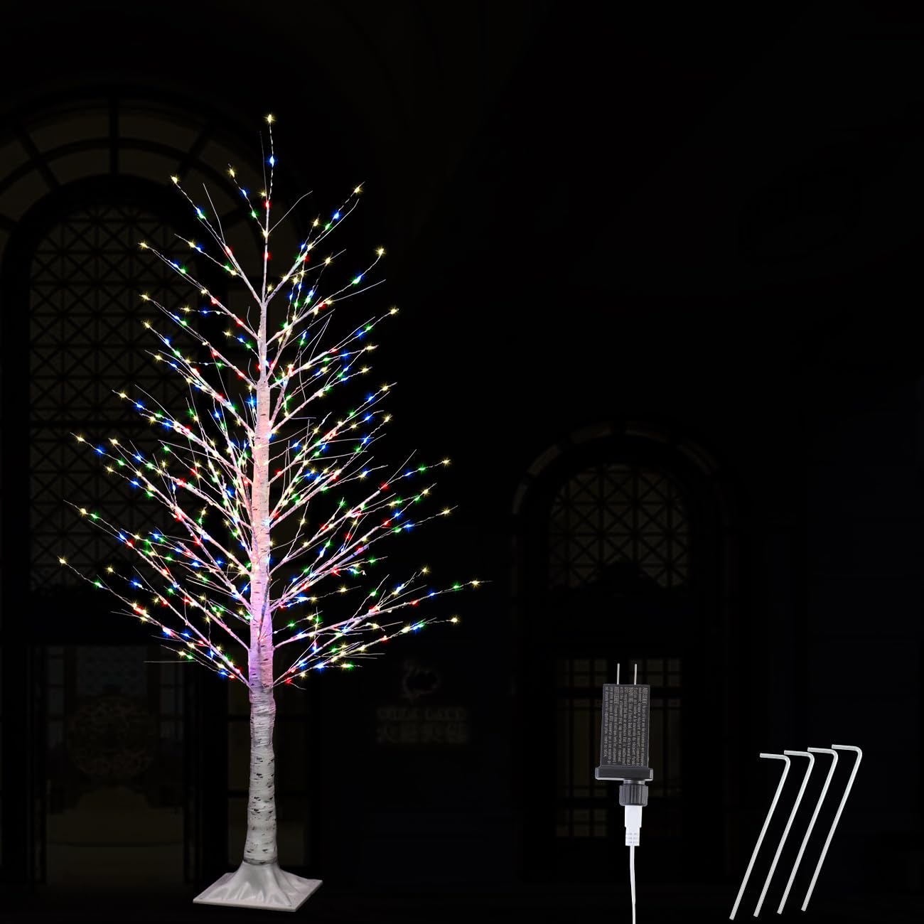 IJG 5FT Lighted Birch Tree