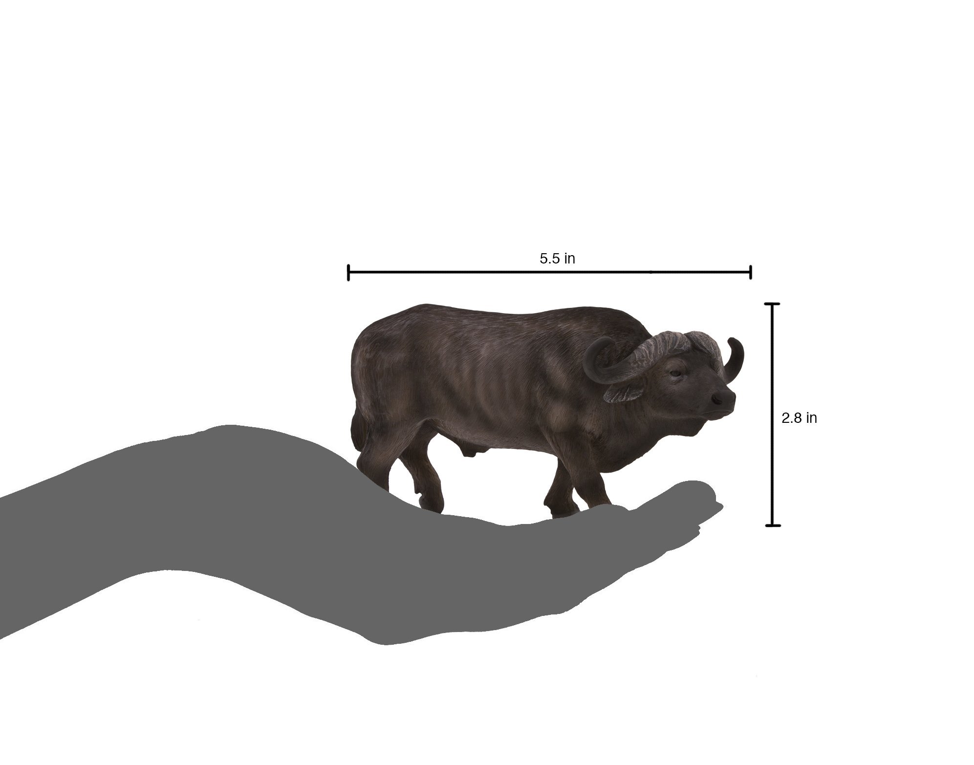 MOJO Cape Buffalo Realistic International Wildlife Toy Replica Hand Painted Figurine