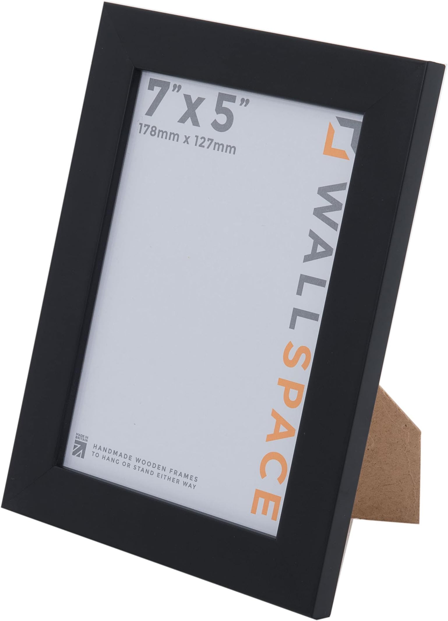 Sleek Black Photo Frame 5x7 inches Versatile Display for Home