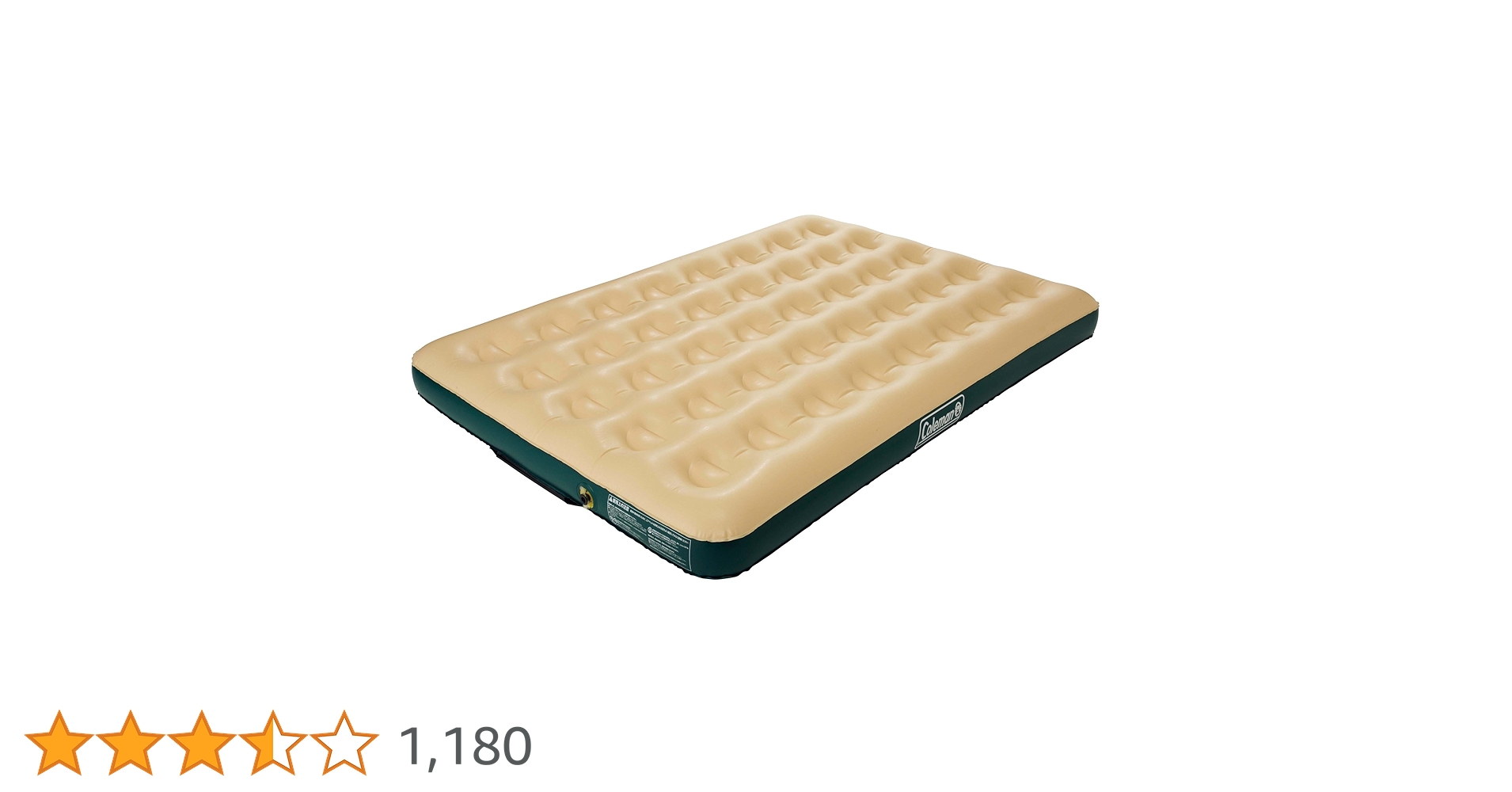未使用 コールマン SELF INFLATABLE MATTRESS FULL Coleman Inflatable Airbed with Zip on Topper & Battery Run