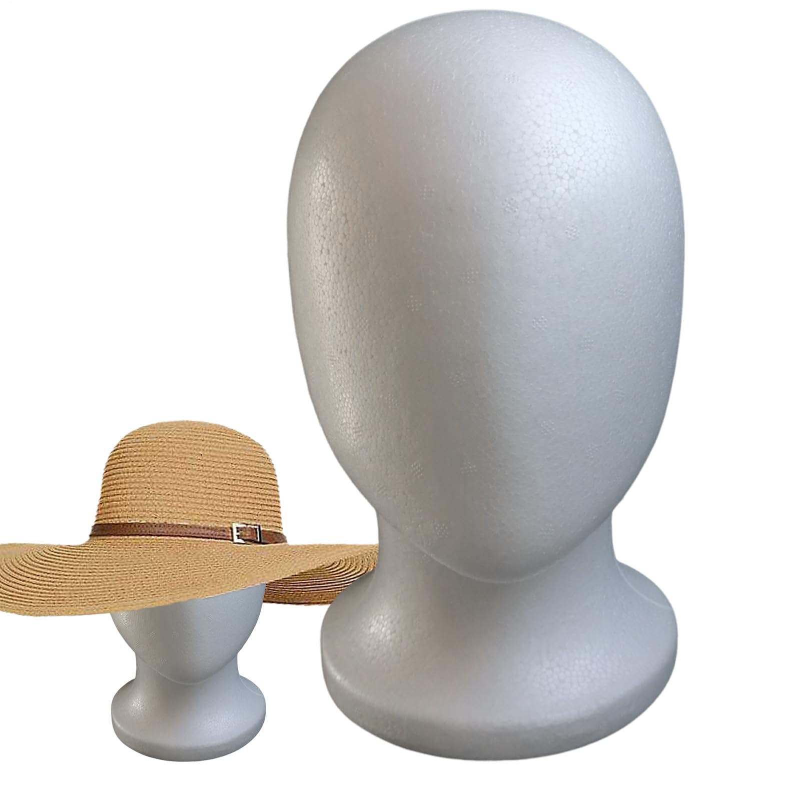 Teste per parrucche - Testa da manichino in schiuma, supporto senza viso, espositore per cosmetici, supporto per parrucche, per la pratica dell'acconciatura, parrucche, cappelli, istituti di bellezza