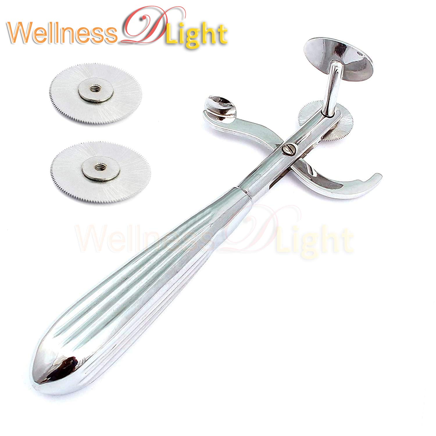 WellnessD'Light - Ring Cutter w/ 2 Replacement Blades Tool for Jewelers, Emergency, Paramedics, EMS, and EMT Professionals. Sharp Stainless Steel Blade