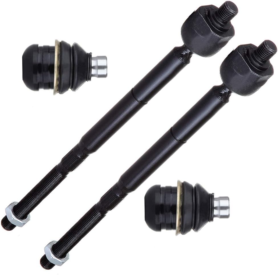 SCITOO 4-PC SET Suspension Kit For Dodge Caliber For Jeep Compass Patriot Inner Tie Rod End,Lower Ball Joint