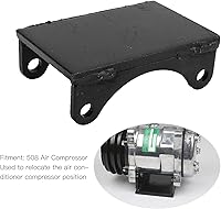 Vista 2 de 508 Kit de soporte de montaje para compresor de aire acondicionado, soporte de hierro con hardware para reemplazo e instalación del compresor de CA
