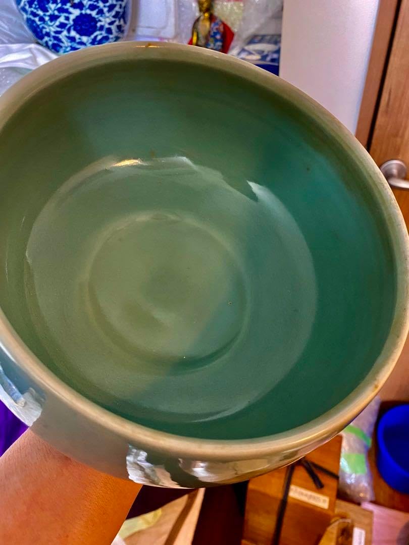 中国明時代 龍泉窑大碗 箱付きサイズ径約20cm高さ10.5