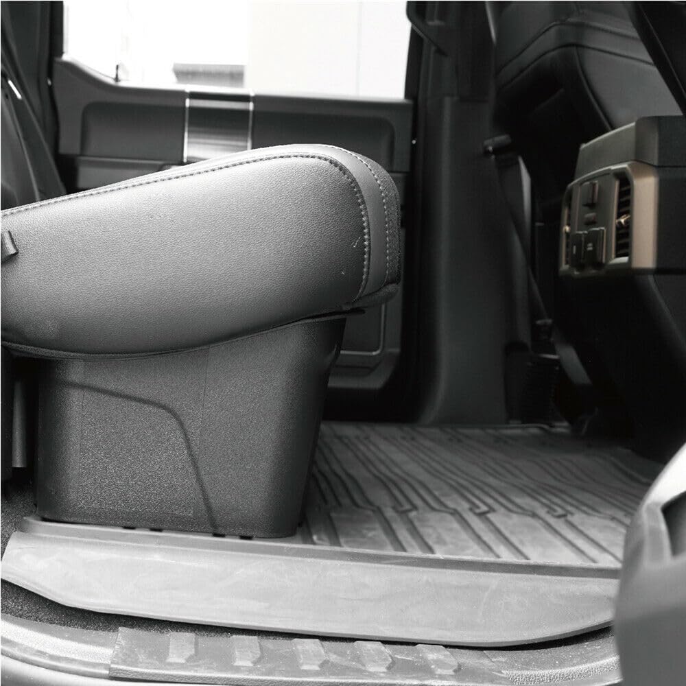 XIOUMAAN Underseat Storage Box for Chevy for Silverado 1500 14-19 for Silverado 2500HD/3500HD 15-19,for GMC for Sierra 1500 14-19 for Sierra 2500HD/3500HD 15-19 Crew (ABS Plastic,Black)