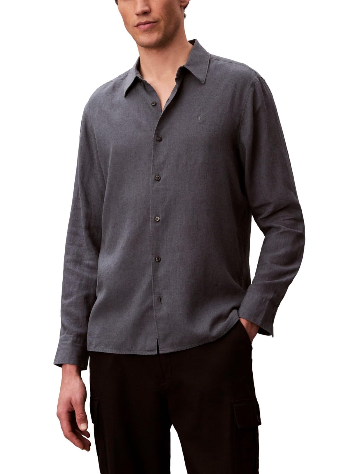 Men's Long Sleeve Linen Classic Shirt