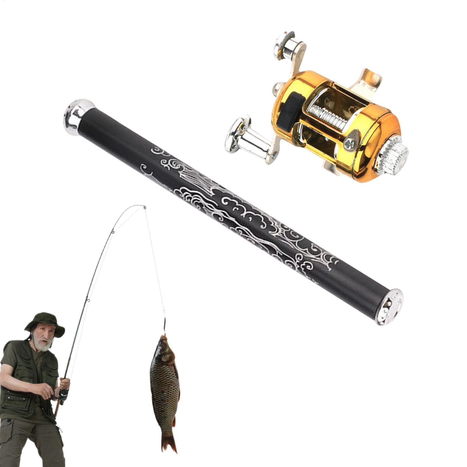 coiled travel fish pole Fishing Board, Folding Pole & Coiled Combo, Fishing Accessories for Outdoor  Travel, Pocket Fishing Rod - Small Telescope Pocket Rod